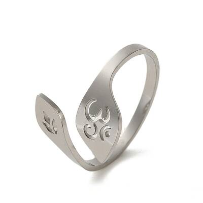 Non-Tarnish 304 Stainless Steel Open Cuff Rings