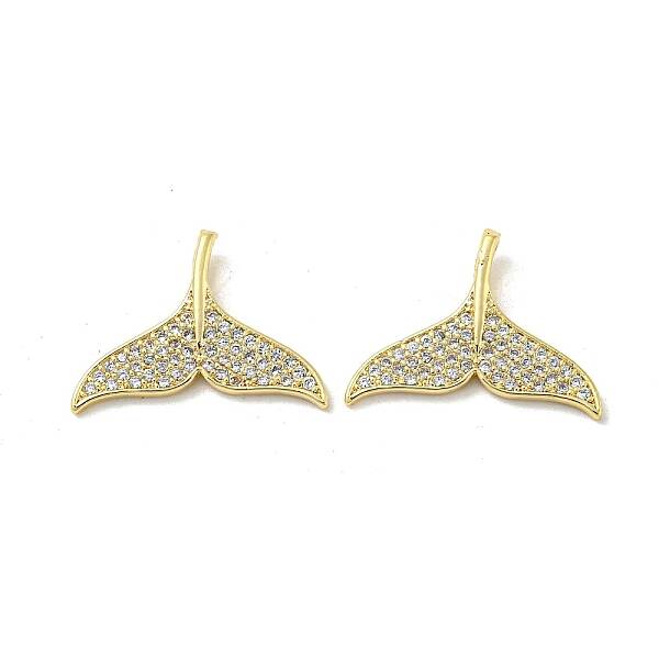 Brass Micro Pave Clear Cubic Zirconia Pendants