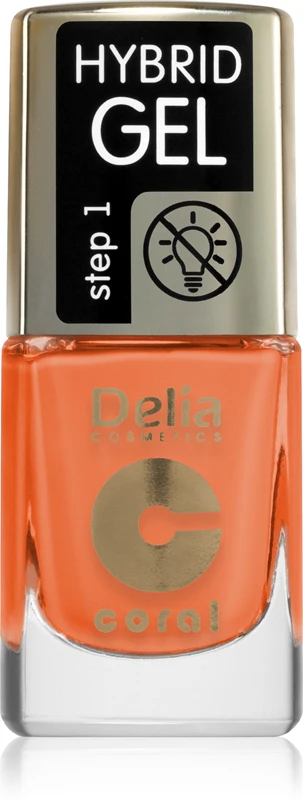 Delia Cosmetics Coral Hybrid Gel gel polish color 143 11 ml