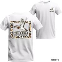 Comfort Cotton Short Sleeve T- Shirt Heybo Outdoors Camo Duck T-Shirt , Flying Mallard Graphic with Camouflage Background , S...