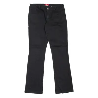DICKIES Workwear Womens Trousers Black Regular Bootcut W28 L30