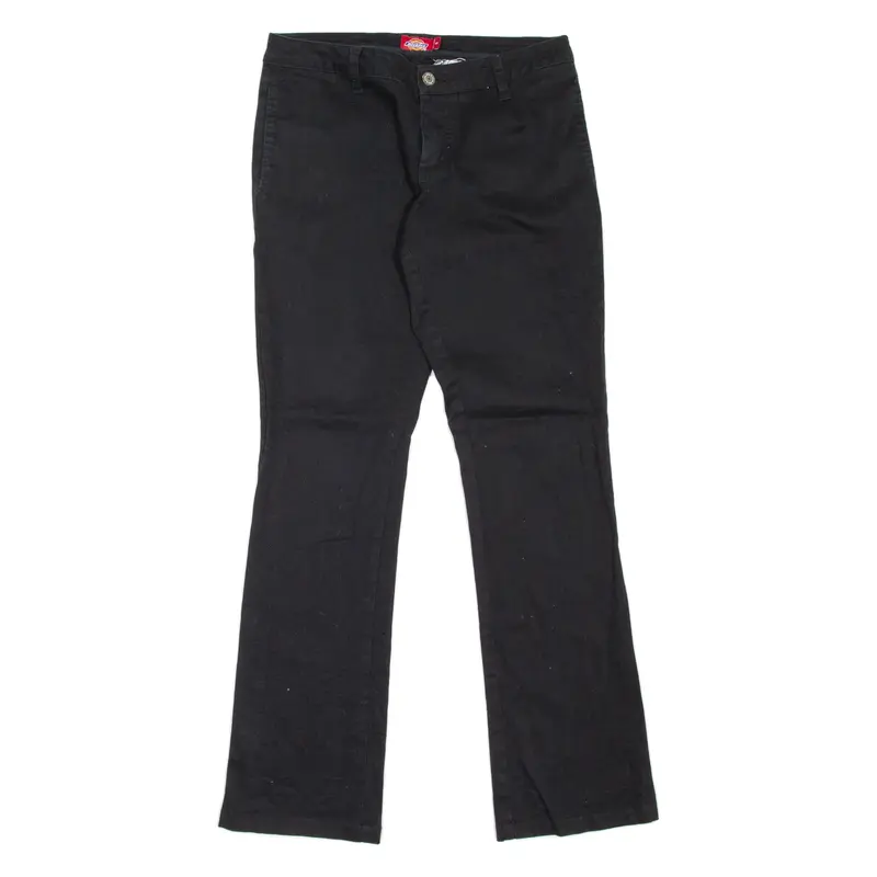 DICKIES Workwear Womens Trousers Black Regular Bootcut W28 L30