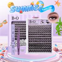 Manga Series l Butterfly Girl l 144pcs Individual Lash Clusters, CC-Curl, Bond & Seal(8-18MIX) for Springtok DIY Eyelashes Ex...
