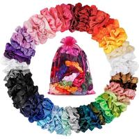 Satin Scrunchies for Women 60 Pack, Satin Silk Scrunchies for Hair Scrunchies for Girlfriend Satin Hair Scrunchies for Women'...