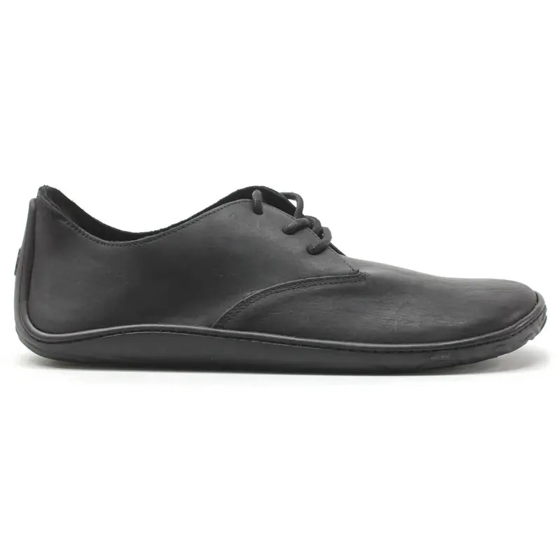 Vivobarefoot Addis Oxford Leather Men's Lace Up Shoes - Black - Size:US 13 Men