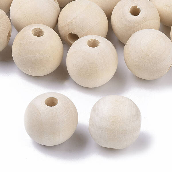 Natural Unfinished Wood Beads