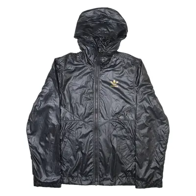 ADIDAS Mens Track Jacket Black Hooded S