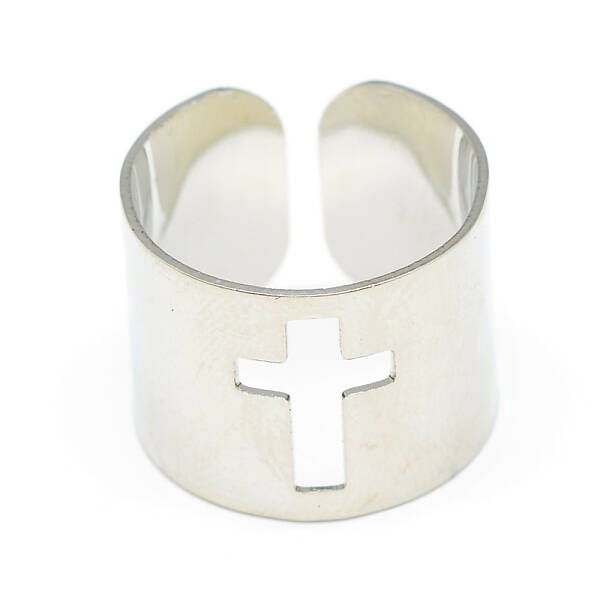 Tarnish Resistant Adjustable Stainless Steel Cuff Finger Rings
