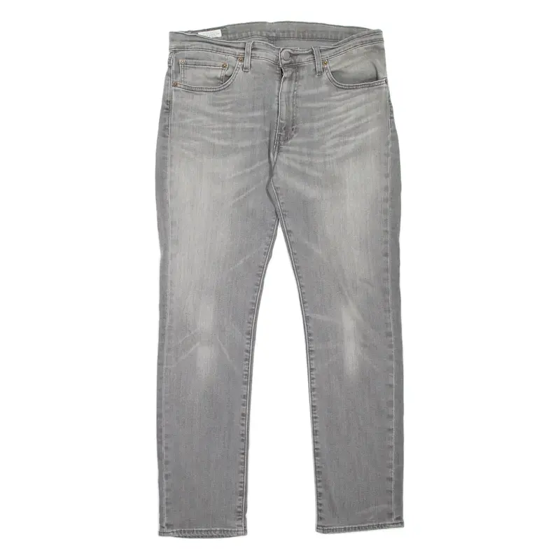 LEVI'S 511 BIG E Jeans Mens Grey Slim Straight Stone Wash W34 L30