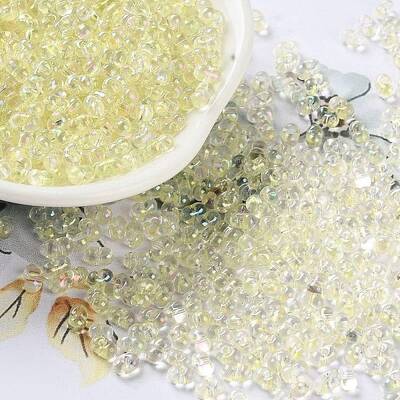 AB Color Plated Glass Seed Beads