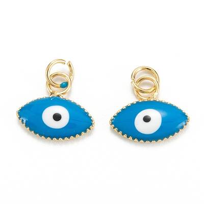 Brass Enamel Pendants