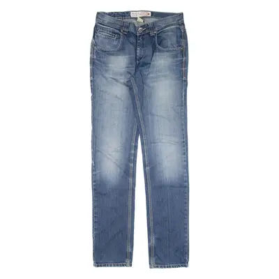 DRIVER Womens Jeans Blue Slim Straight W30 L33
