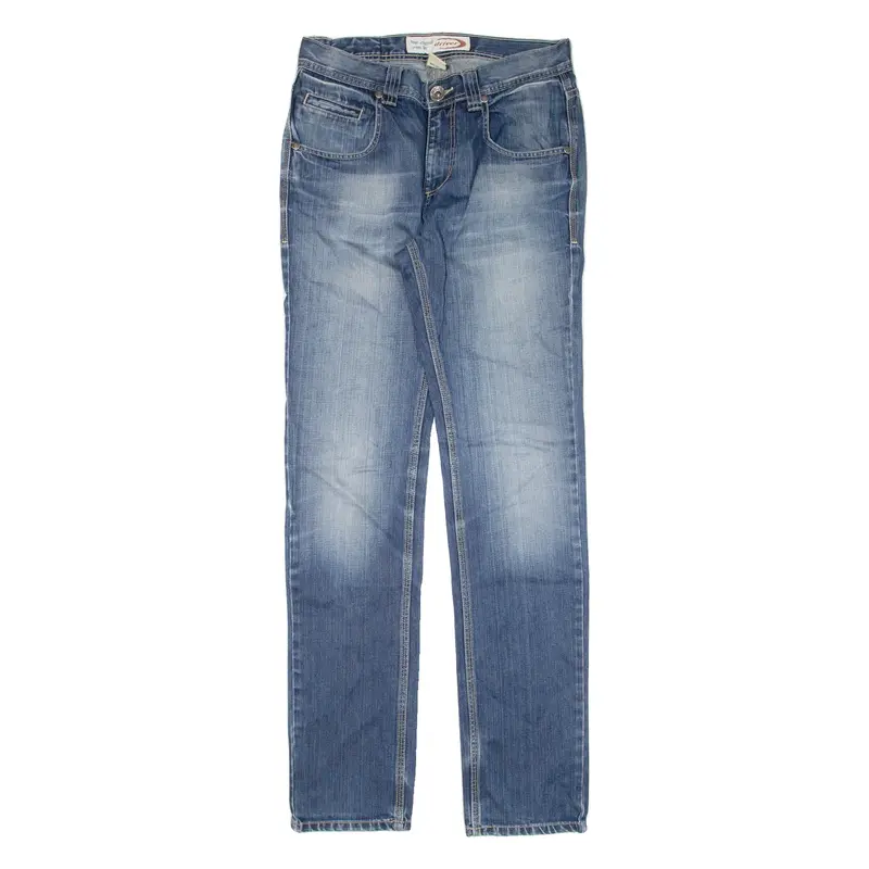 DRIVER Womens Jeans Blue Slim Straight W30 L33