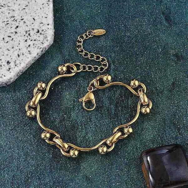 304 Stainless Steel Link Chain Bracelets for Women