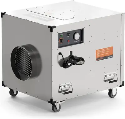 HEPA Pro UVIG Commercial Air Scrubber 3 stage filtration system, Stainless Steel UV-C Light | Alorair