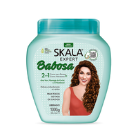 Skala Aloe Vera 2 in 1 Babosa Hair Treatment Conditioning Cream for Curly Wavy Dry Frizzy Haircare Moisturizing Shea
