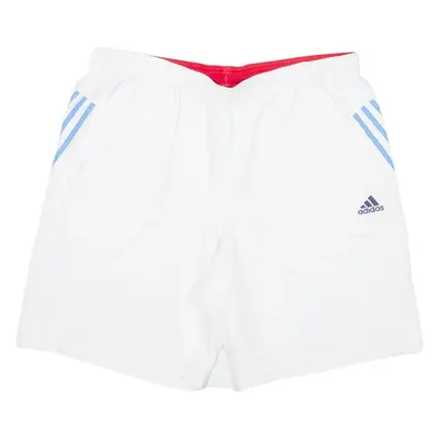 ADAM LIPPES Mens Sports Shorts White L W34