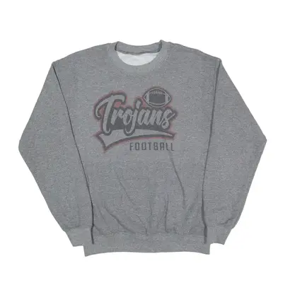 TROJANS FOOTBALL USA Sweatshirt Grey Mens S