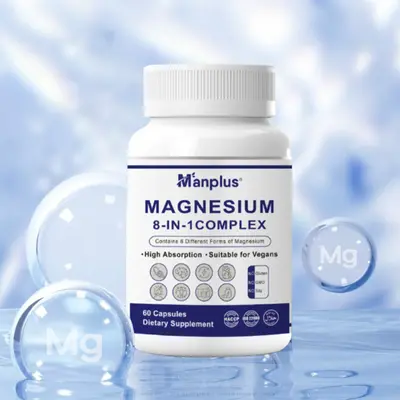 8-in-1 Magnesium Complex 460mg - Has 8 Forms of Magnesium: Glycinate, Malate, Citrate, and More - Natural Sleep & Brain Suppo...