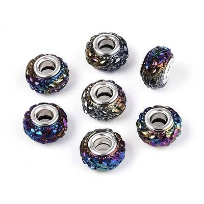Opaque Resin European Beads