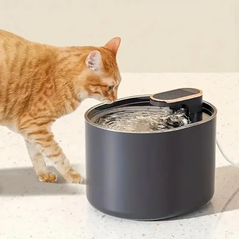 Pet Water Fountain Filter & Filter Elements, Auto Filter USB Electric Mute Cats Dog Drinker Bowl, Recirculate Filtring Drinke...
