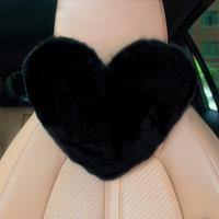 Heart Shaped Headrest Pillow, 1 Count Soft & Comfortable Car Neck Pillow, Plush Neck Pillow, Car Interior Accessories for Wom...