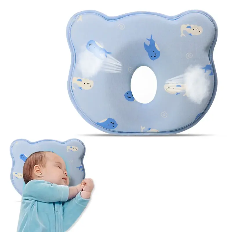 2025 Memory Foam Portable Donut Soft Pillow Cozy Blue1 Prеvents Maternity FΙatShapеs Hеad Pillows