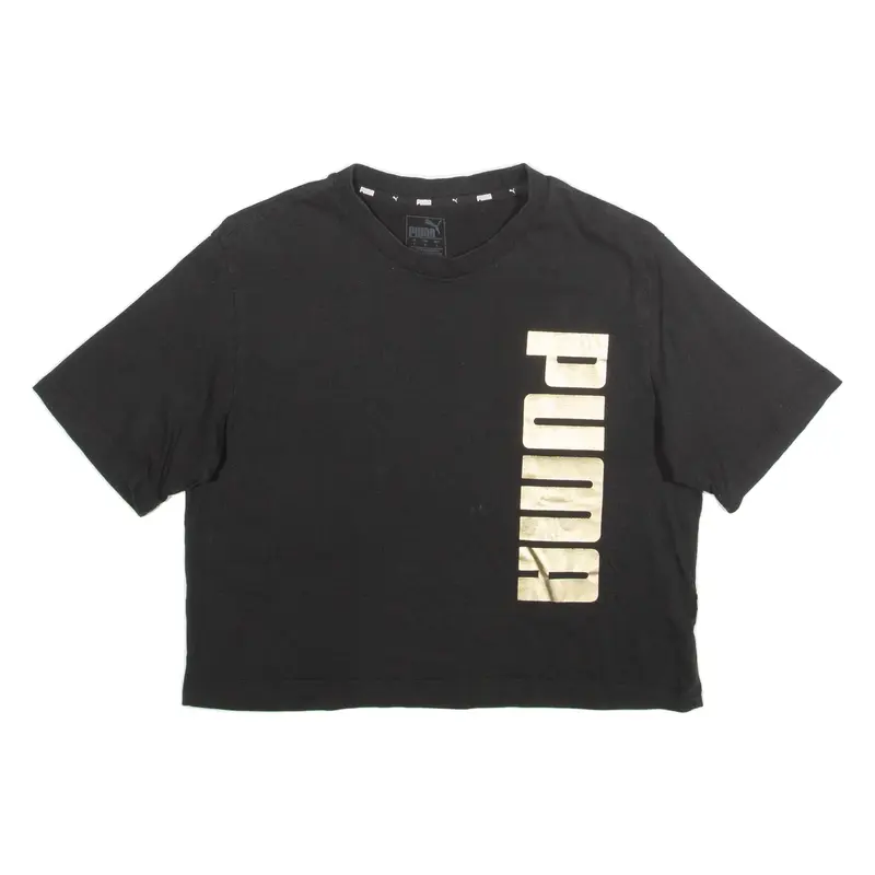 PUMA Cropped Womens T-Shirt Black S