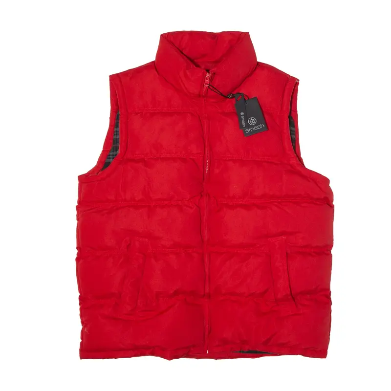 SMASH Puffer Gilet Red Mens S