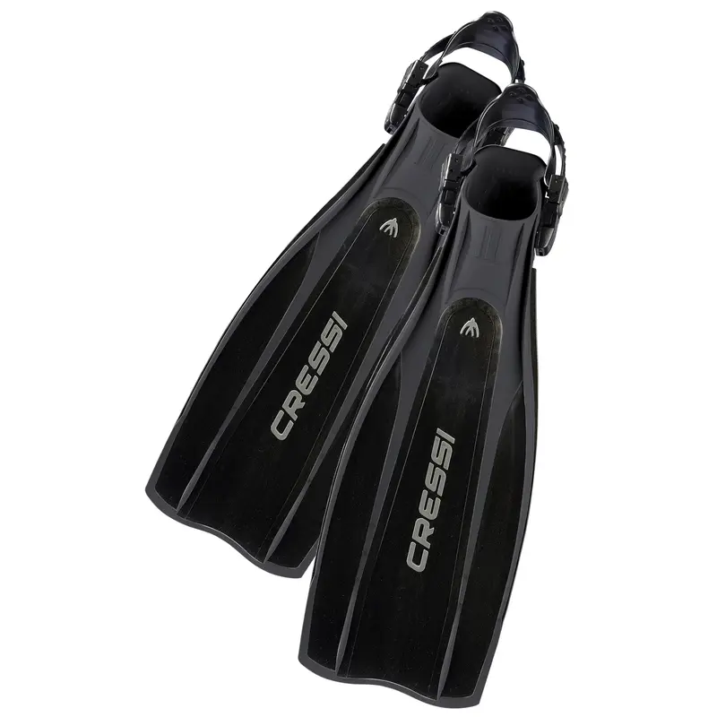 Open Box Cressi Pro Light Open Heel Scuba Dive Fins - Black, Size: X-Large