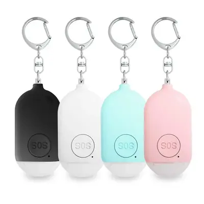 Rechargeable Personal Alarm, 130dB Loud Safety Alarm with LED Light, Emergency SOS Personal Alarm for Women Elderly, Self Def...