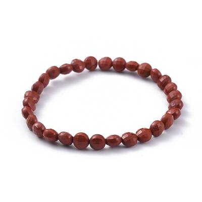 Natural Red Jasper Stretch Bracelets
