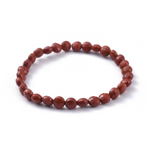 Natural Red Jasper Stretch Bracelets