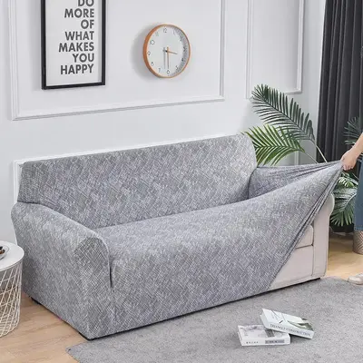 Modern Sofa Cover, Christmas Decor Elastic Non-slip Sofa Protector for Home Living Room Decoration, Vanity Decor Accessories,...