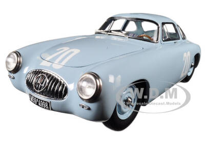 Mercedes 300 SL #20 Blue Grand Prix of Bern 1952 Limited to 1500 pieces Worldwide 1/18 Diecast Model Car by CMC