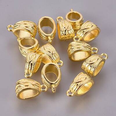 Tibetan Style Alloy Tube Bails