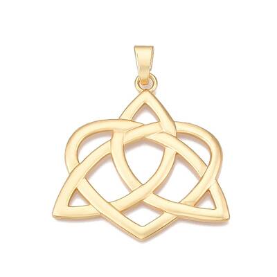 Trinity Knot Rack Plating Alloy Big Pendants