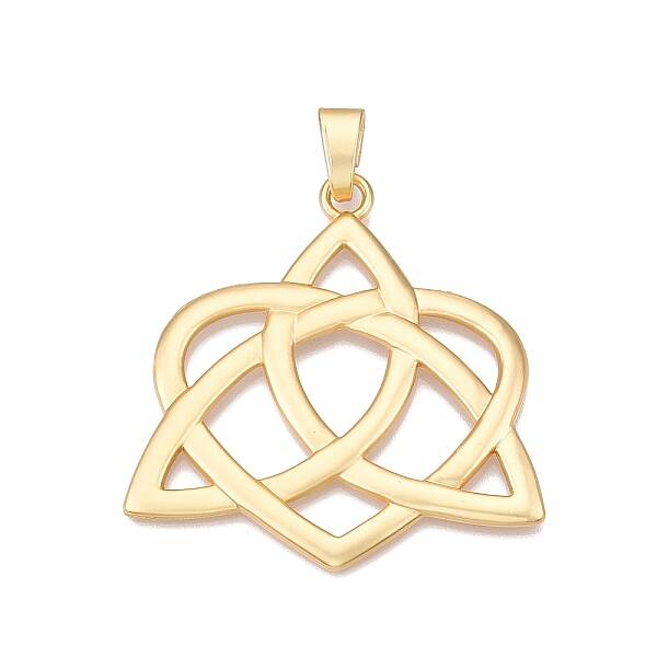 Trinity Knot Rack Plating Alloy Big Pendants