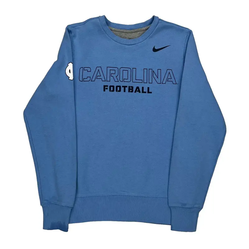 Carolina Football Nike Graphic Sweatshirt - Small Blue Cotton Blend