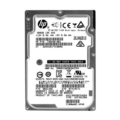 736436-001 HP 300GB 6Gb/s SAS 15000 2.5-inch Hard Drive