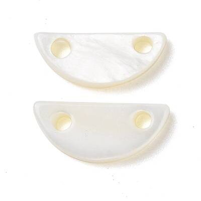 Natural Freshwater Shell Connector Charms
