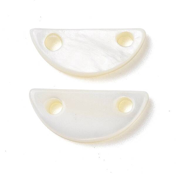 Natural Freshwater Shell Connector Charms