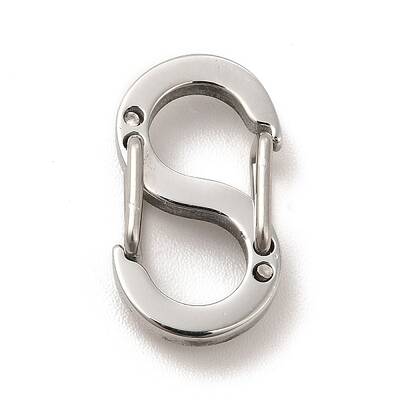 Non-Tarnish 304 Stainless Steel Push Gate Snap Key Clasps
