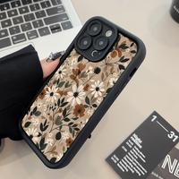 Compatible with iPhone 16 E 15 Pro Max Plus 14 13 12 11 X XR Flower Design Pattern Rugged Durable Shockproof Anti-Scratch Sof...