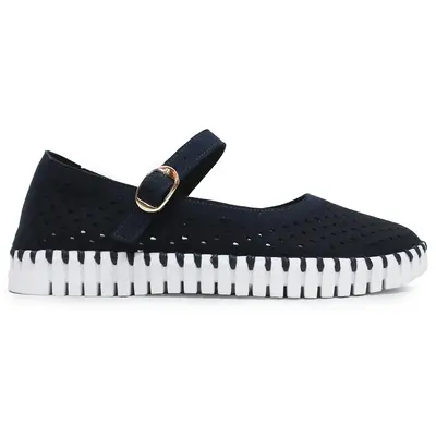 Ilse Jacobsen Tulip 3476 Nylon Polyurethane Women's Casual Shoes - Dark Indigo White - Size:US 7 Women