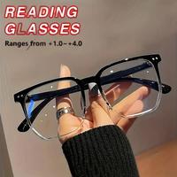 Square Frame Reading Glasses, Reading Eyeglasses, Anti-blue Light Reading Glasses, Fashion High Quality Eyewear for Women & M...