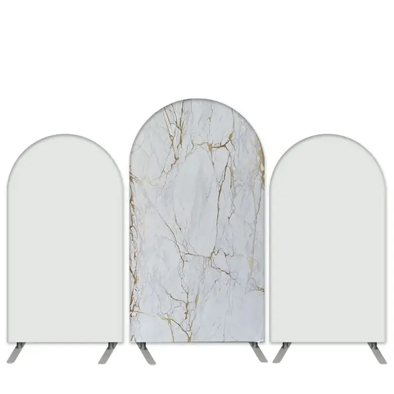Aperturee Marble Texture Theme Gold White Birthday Arch Backdrop Kit | Diy Chiara Backdrop Cover | Diy Arch Backdrop Cover | ...