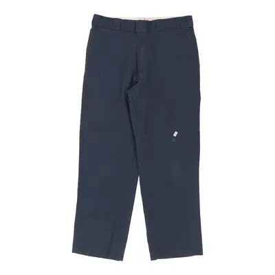 Dickies Trousers - 35W 31L Blue Cotton Blend