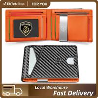 Vtlask Wallets For Men Minimalist Front Pocket Ultra Thin RFID Leather Wallet Money Clip Rfid Leathe Business Card Holder Wit...
