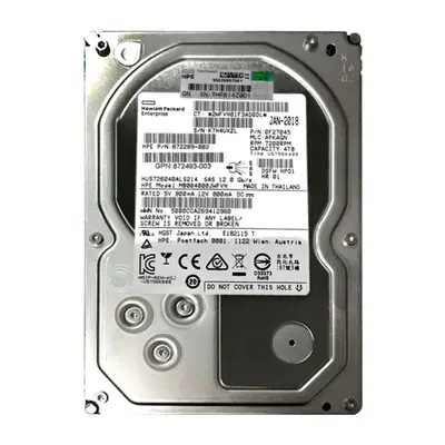 872289-002 HP 4TB 12Gb/s SAS 7200 3.5-Inch Hard Drive